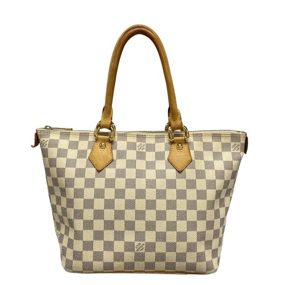Auth LOUIS VUITTON Saleya PM N51186 Azur Damier - VI0076 Handbag Damier Canvas - Picture 1 of 14